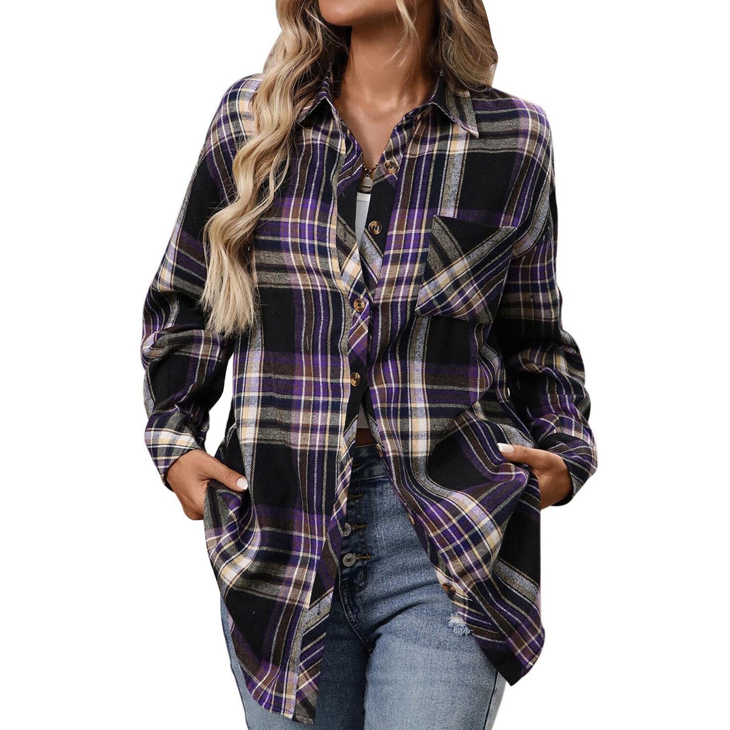 Women's Shirt Long Sleeve Autumn Retro Outerwear Style Blouse