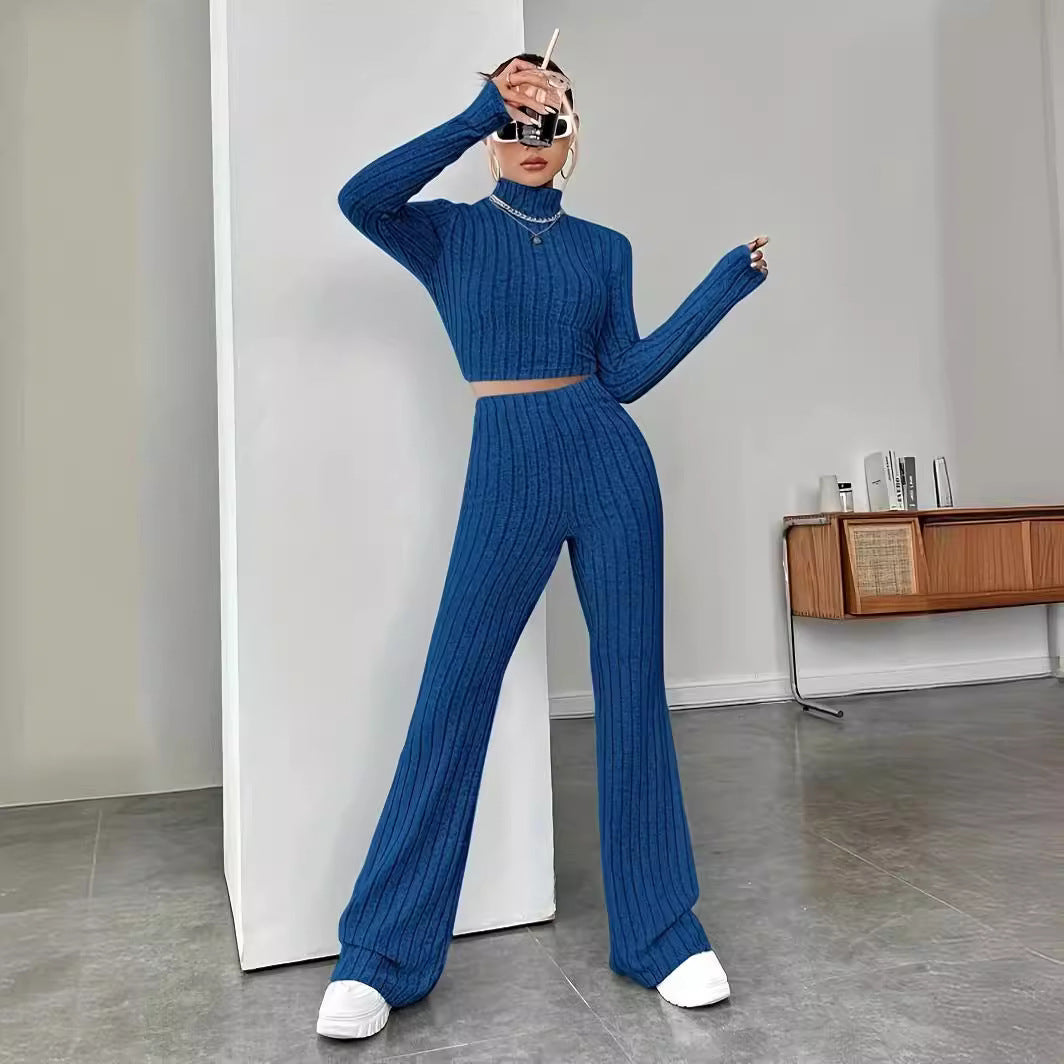 Beautiful Versatile Women's Hot Knitting Two-piece Clothing