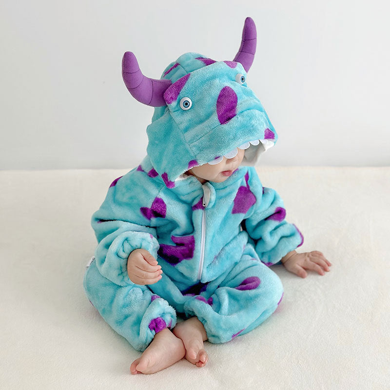 Born Clothes Jumpsuit Flannel Warm Cute Super Jumpsuit, Climbing Suit