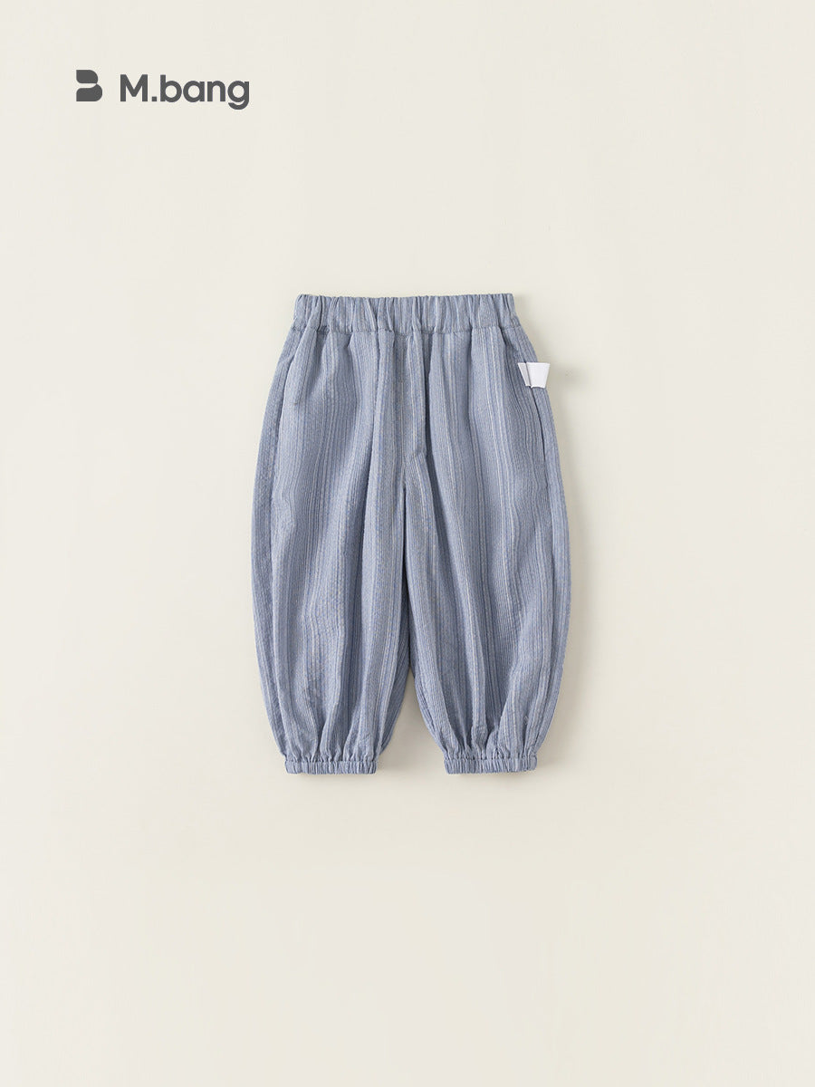 Children's Outer Wear Thin Casual Simplicity Ankle Banded Boys Solid Color Children's Pants