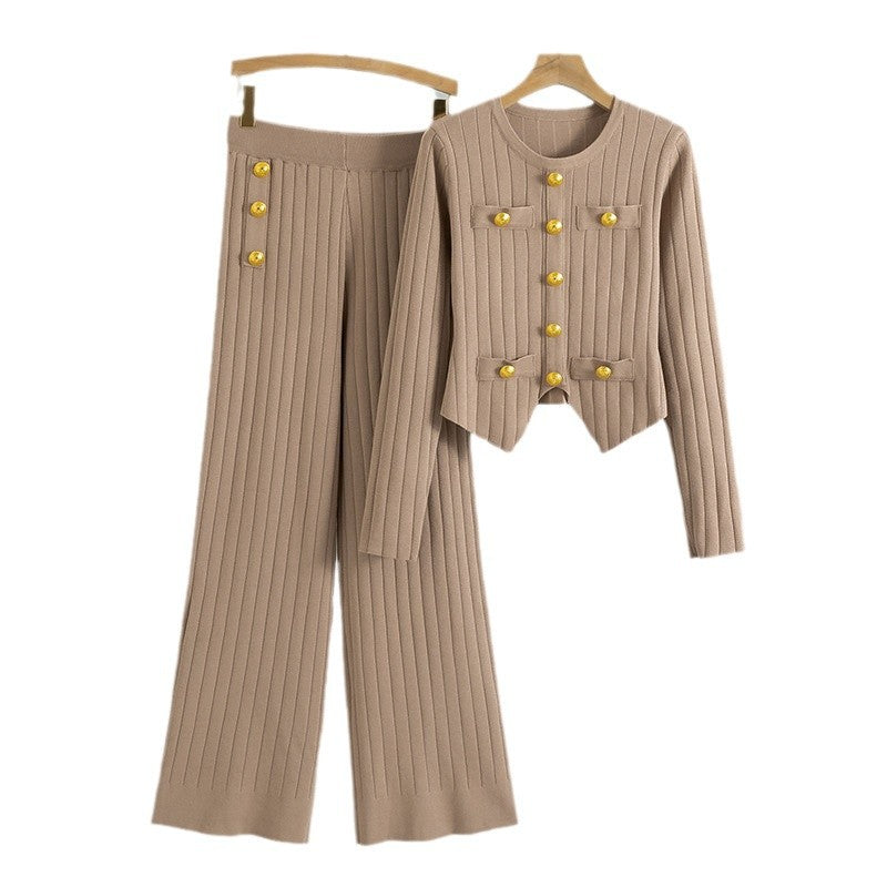 Innovative Classic Style Cropped Female Two-piece Fashion Casual Suit