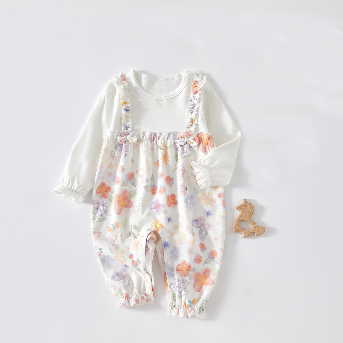 Jumpsuit Born Clothes Spring Pure Cotton Rompers Going Out Cute Jumpsuit, Climbing Suit