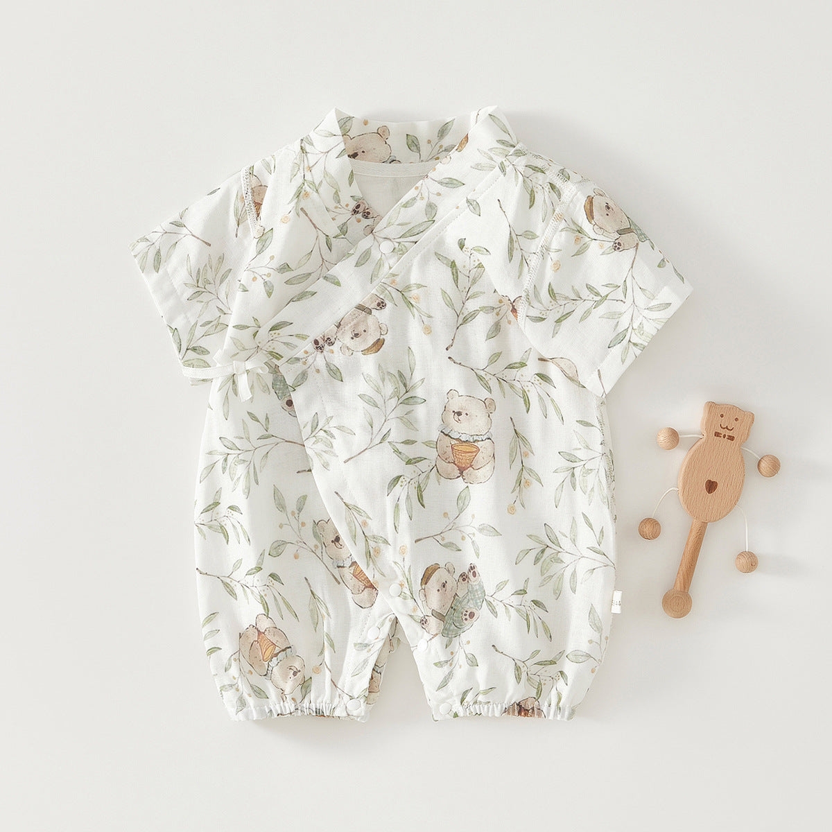 Short Sleeve Gown Born Bamboo Fiber Jumpsuit, Climbing Suit
