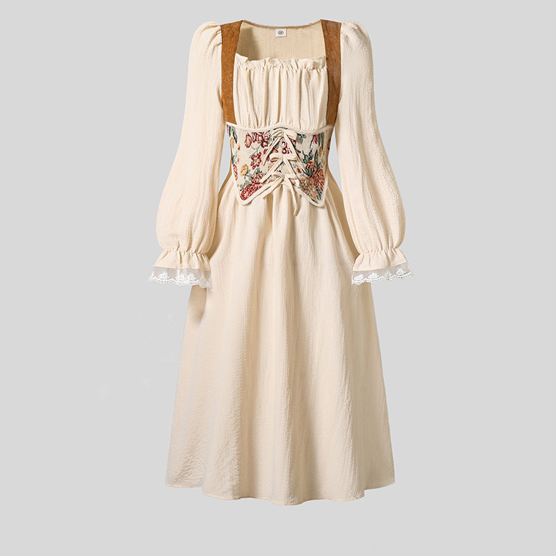 Children's Clothing French Royal Style Medieval Retro Long-sleeved Children's Dress