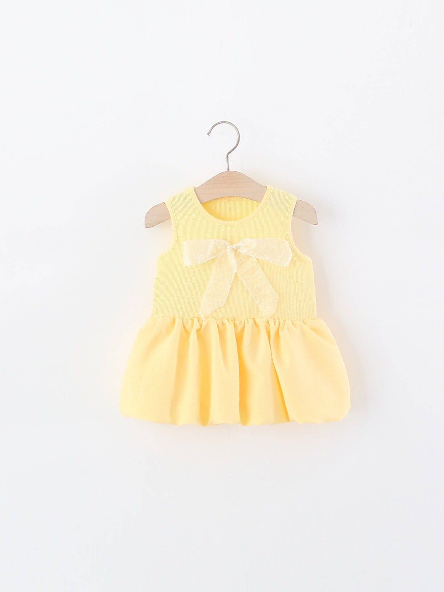 Children's Sleeveless One-piece Summer Sweet Solid Color Children's Dress