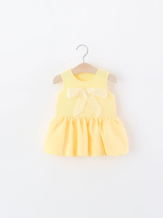 Children's Sleeveless One-piece Summer Sweet Solid Color Children's Dress