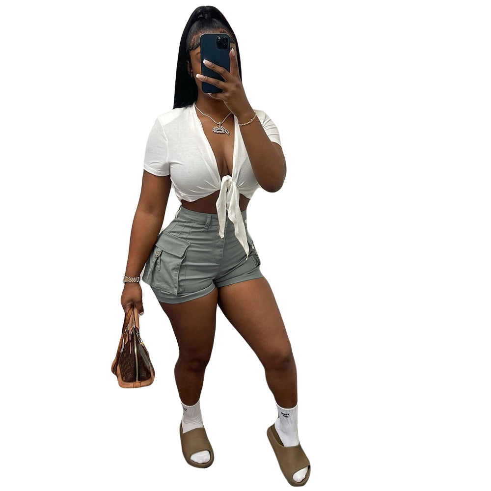 Stylish Unique Women's Overalls Sexy Fashion Shorts
