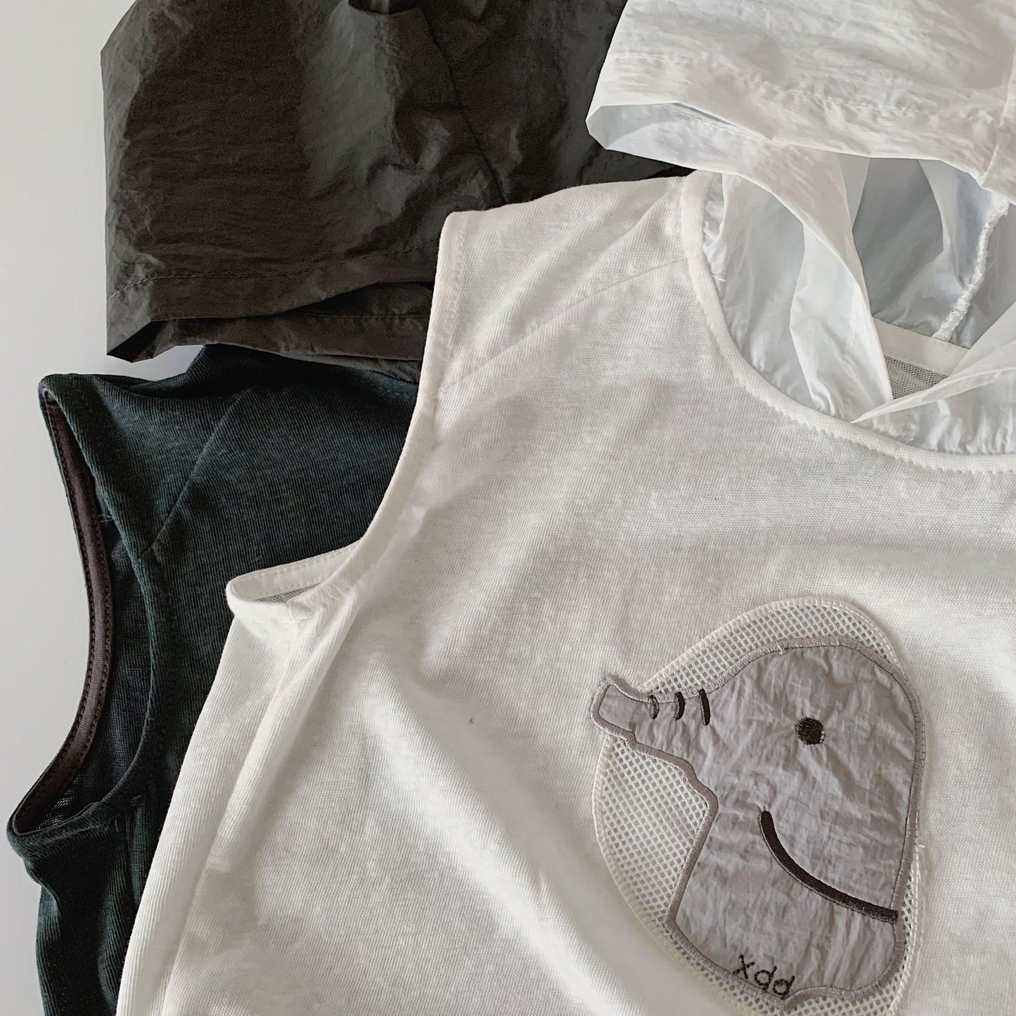 Children's For Boy Summer Korean Style Hoodie Vest Western Class Clothing Children's T-shirt