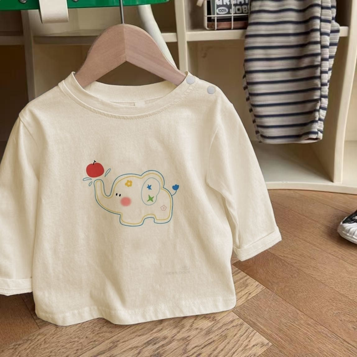 Children's Long-sleeved Clothing Autumn Toddler Top Tide Children's T-shirt