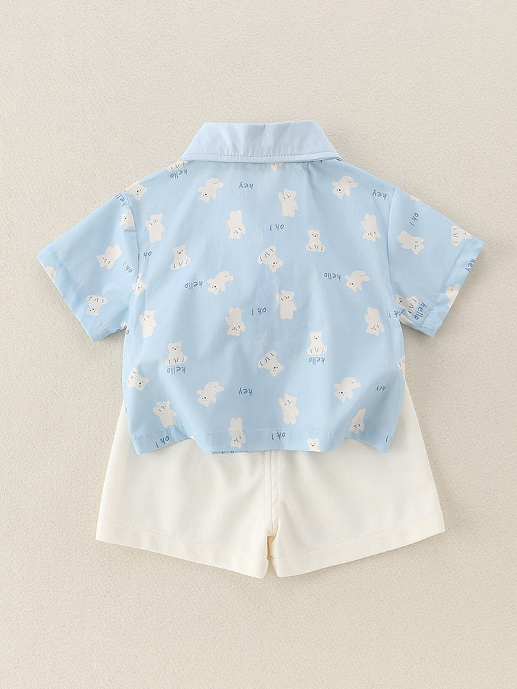 Children's Cotton Clothes Summer Thin Clothing Outerwear Children's Suit