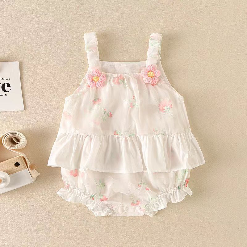 Summer Sleeveless Jumpsuit Western Style Romper Dress Princess Triangle Jumpsuit, Climbing Suit