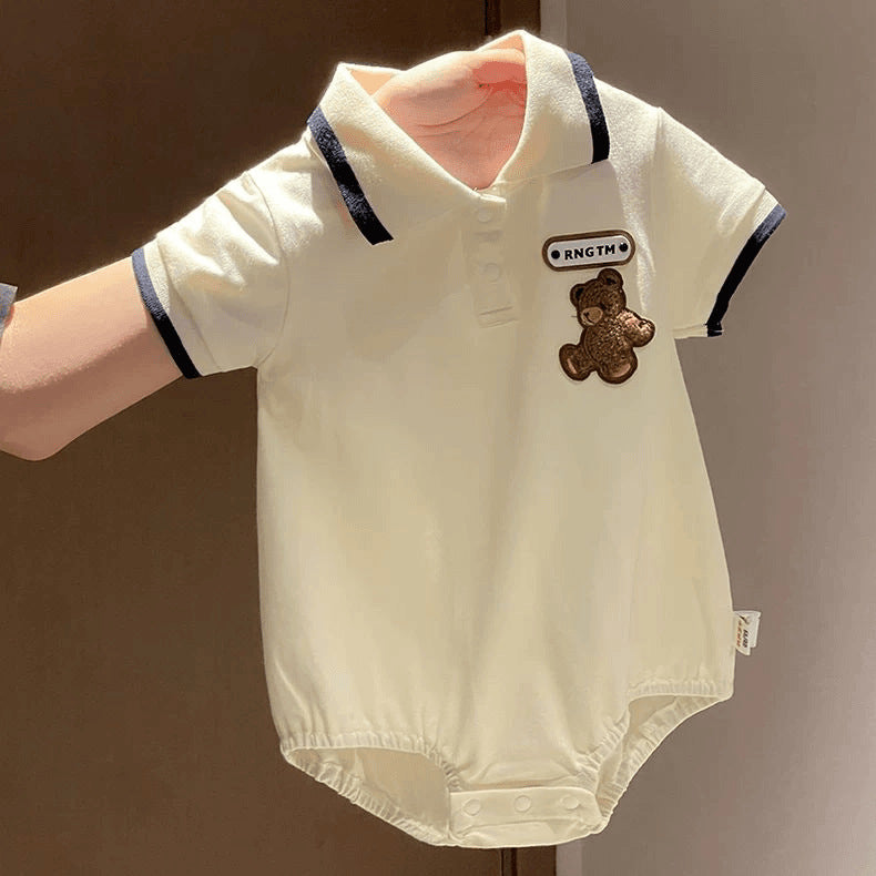 Clothes Western Style Short Sleeve Infant Toddler Comfortable Jumpsuit, Climbing Suit