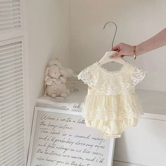 Summer Thin Princess Skirt Dress Born First Month Old Days Jumpsuit, Climbing Suit