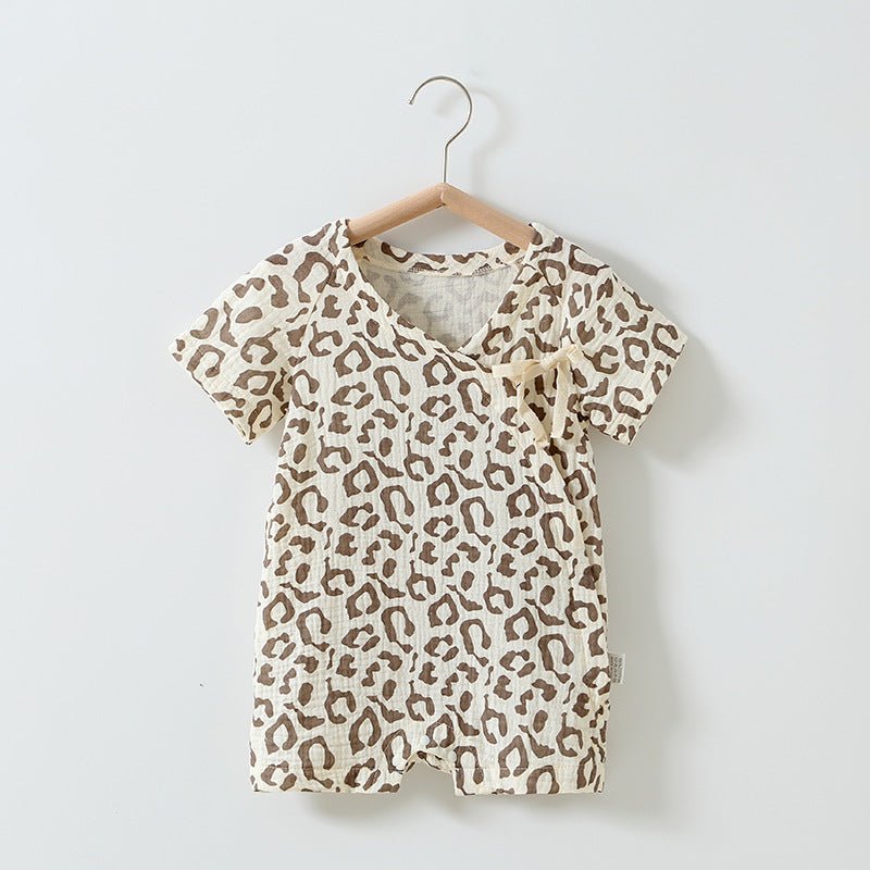 Women's & Men's Short Sleeve Jumpsuit Summer Triangle Rompers Romper Cotton Jumpsuit, Climbing Suit