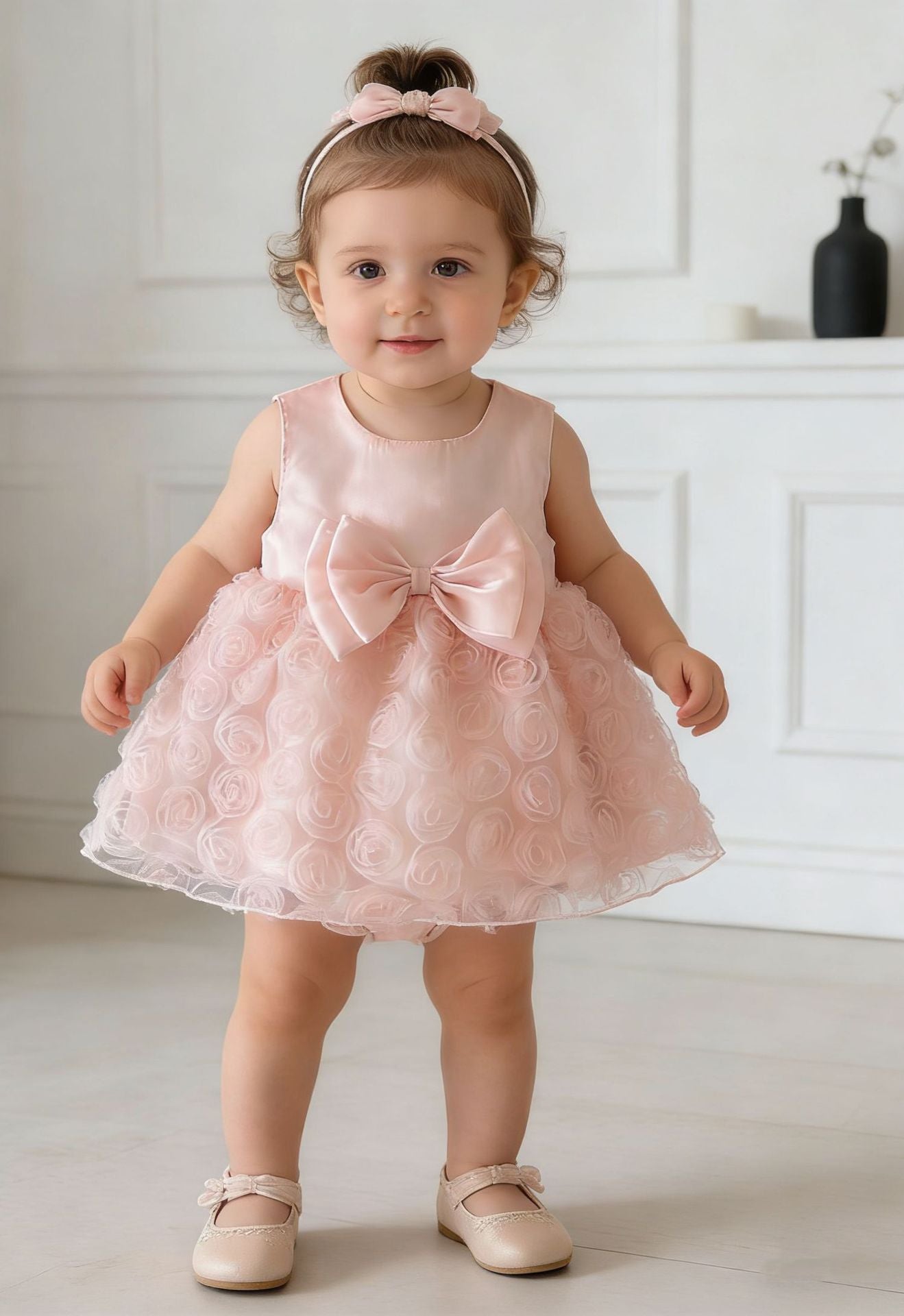 Skirt Vest Rose Summer Sweet Birthday Children's Dress