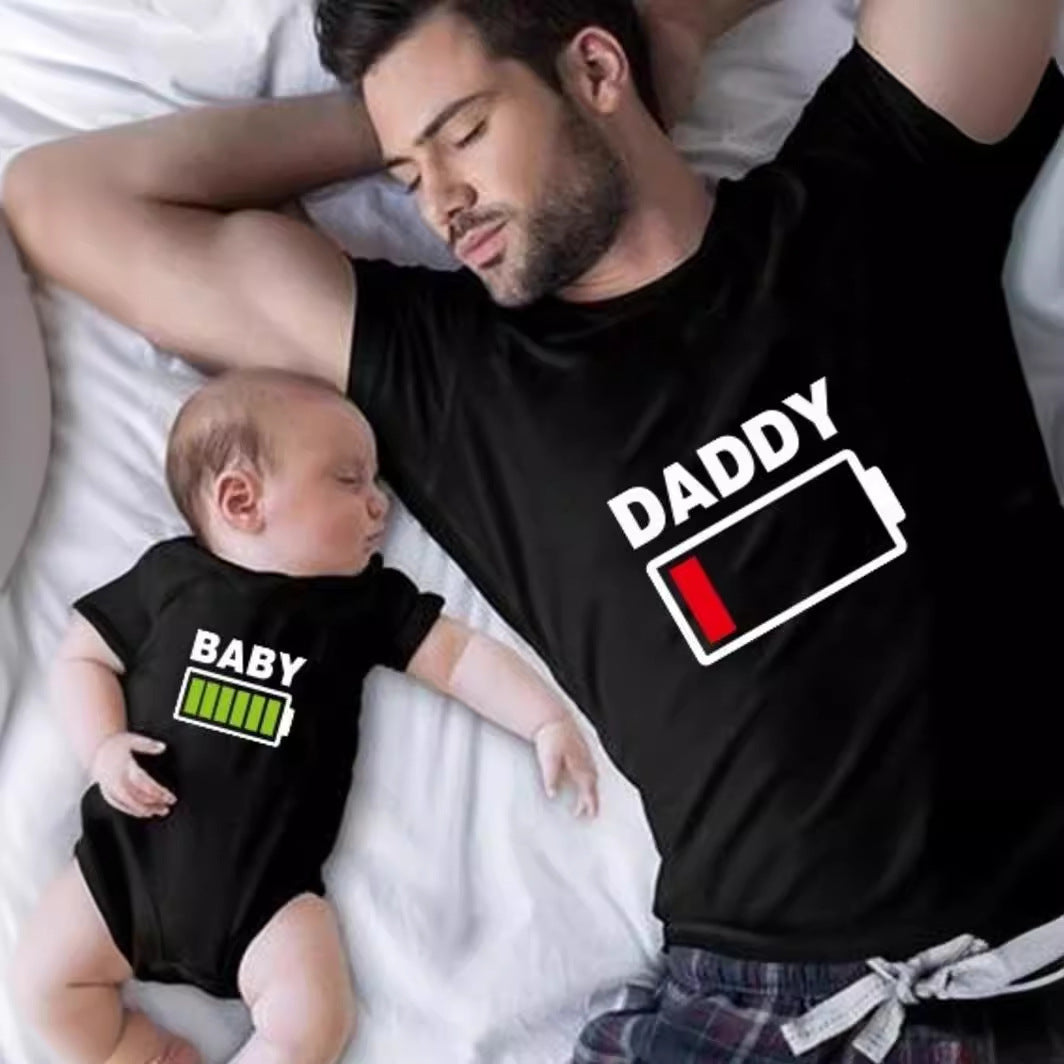Different Power Supply Clothes Summer For The Whole Parent-child Outfit
