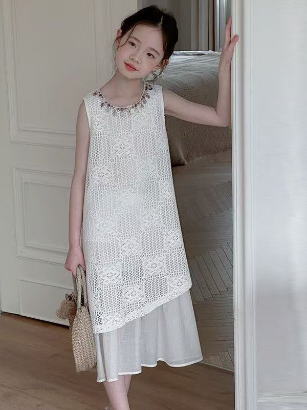 Children's Summer Fashionable Bohemian Sleeveless Vest Princess Children's Dress