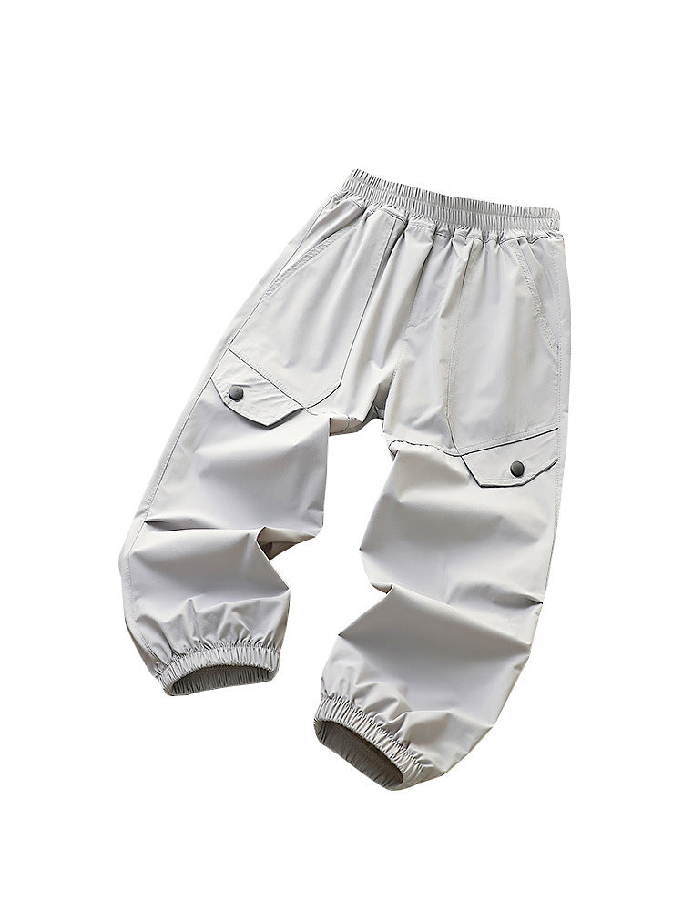Children's Boy Thin Type Trousers Korean Style Fashionable Teens Casual Children's Pants