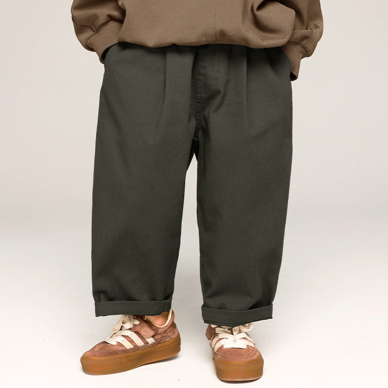 Children's Clothing Casual Korean Style Solid Color Trousers Spring Children's Pants
