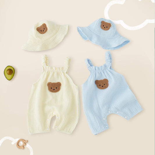 Jumpsuit Summer Thin Tank Tops Vest Garments Cotton Jumpsuit, Climbing Suit