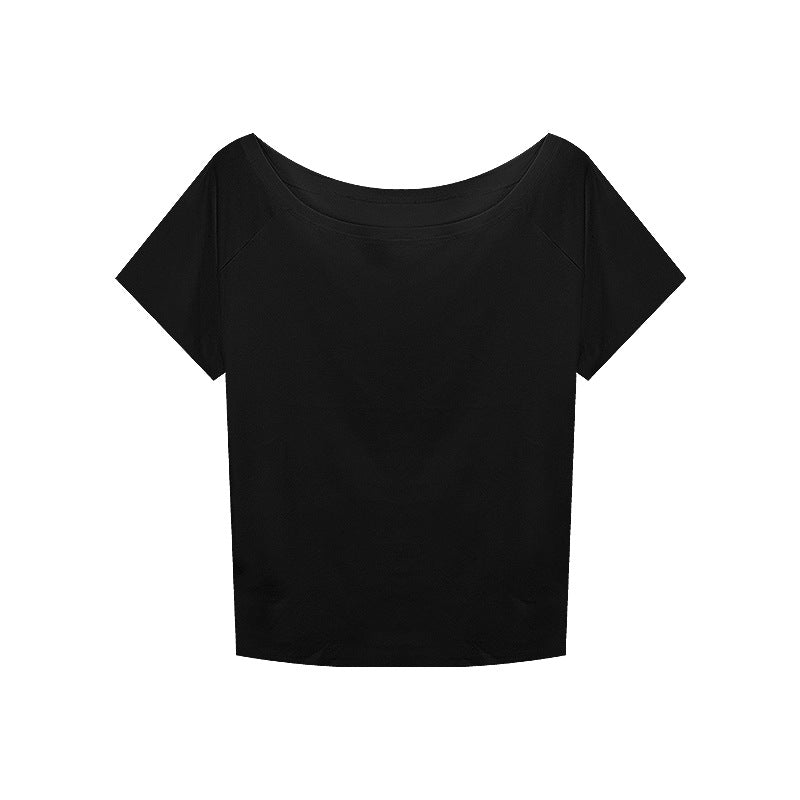 Women's Design Gray Sleeve Summer Chic Loose Women's T-shirt
