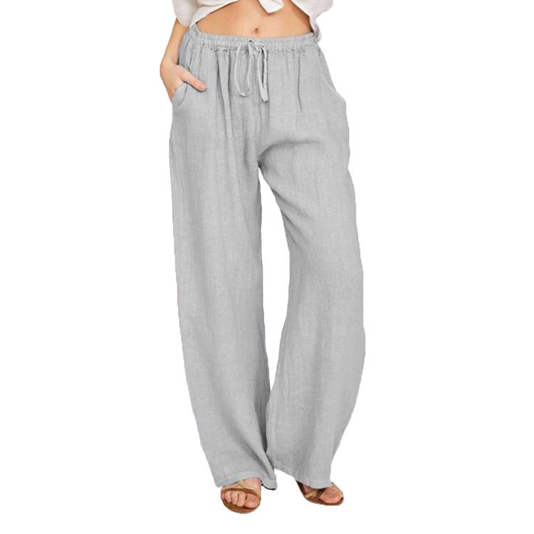 Pretty Innovative Women's Loose Cotton Linen Casual Pants