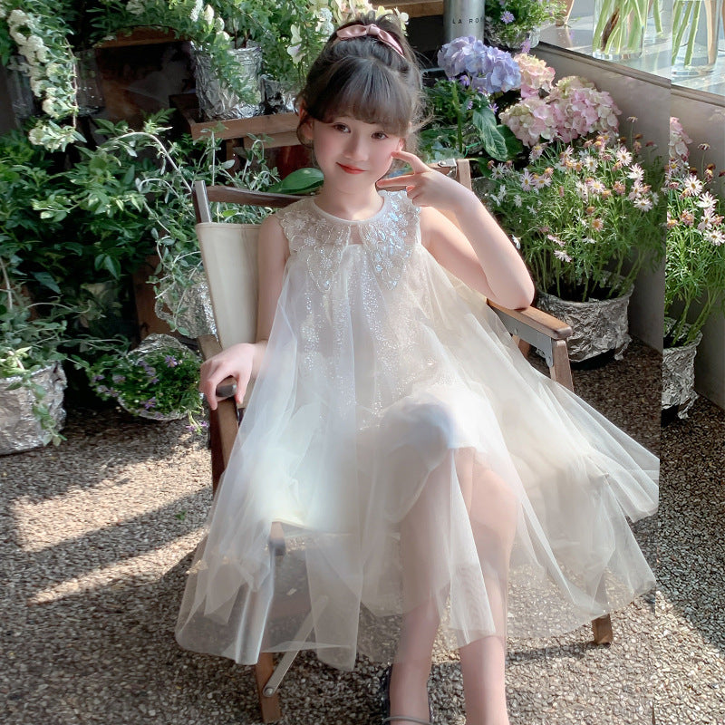 Children's Summer Gauze Western Style Super Nice Children's Dress