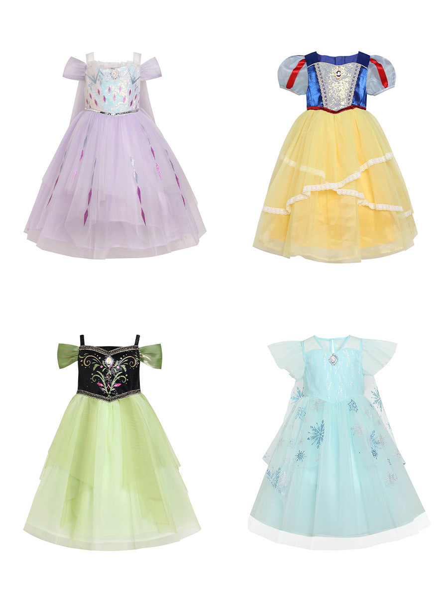 Princess Elsa Summer For Queen Aisha Festival Children's Dress