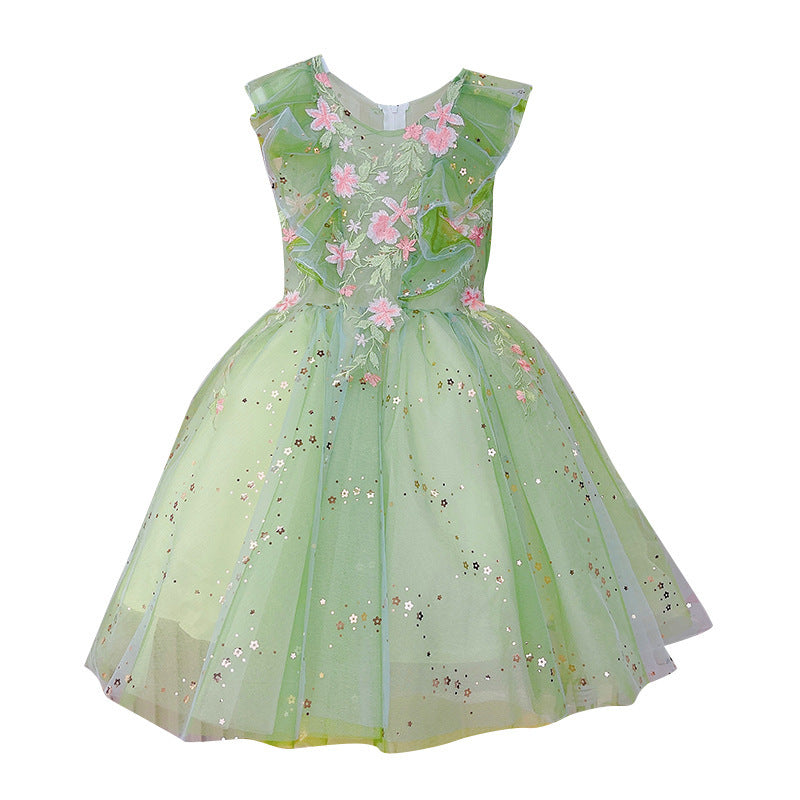 Children's Princess Tulle Tutu Summer Fashionable Formal Children's Dress