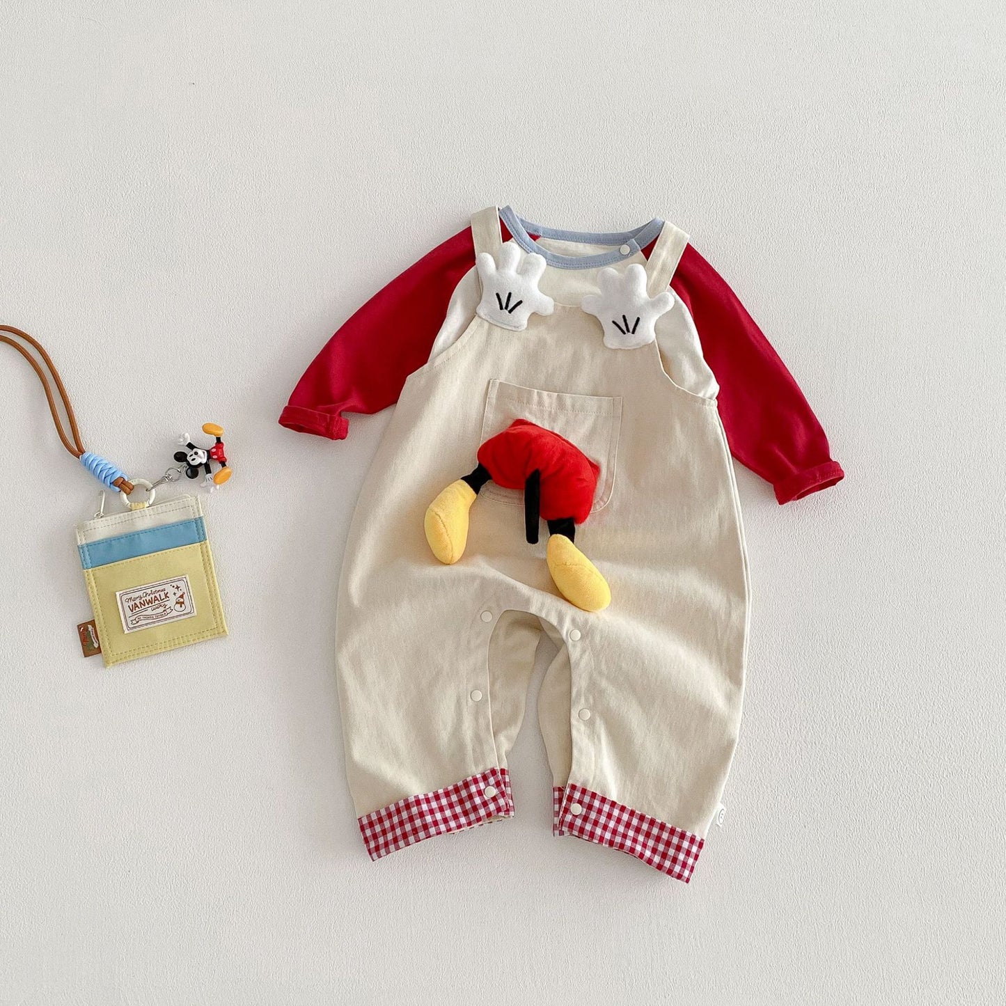 Cute Suspender Spring Three-dimensional Doll Cartoon Jumpsuit Children's Pants