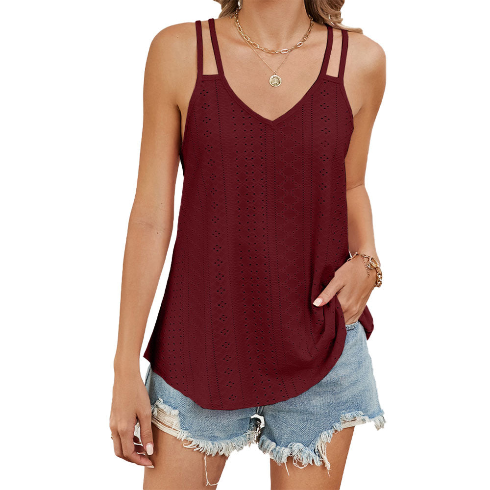Versatile Women's Solid Color Base Camisole Small Vest/suspenders/tube Top