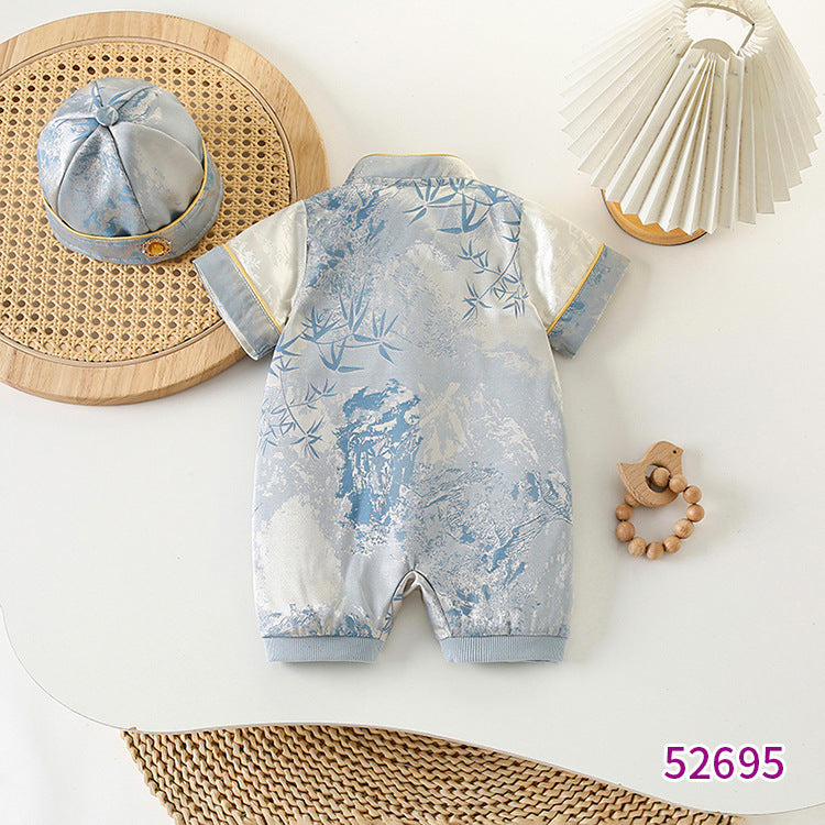 Jumpsuit Tang Costume First Month Old Days One Year Celebration Jumpsuit, Climbing Suit