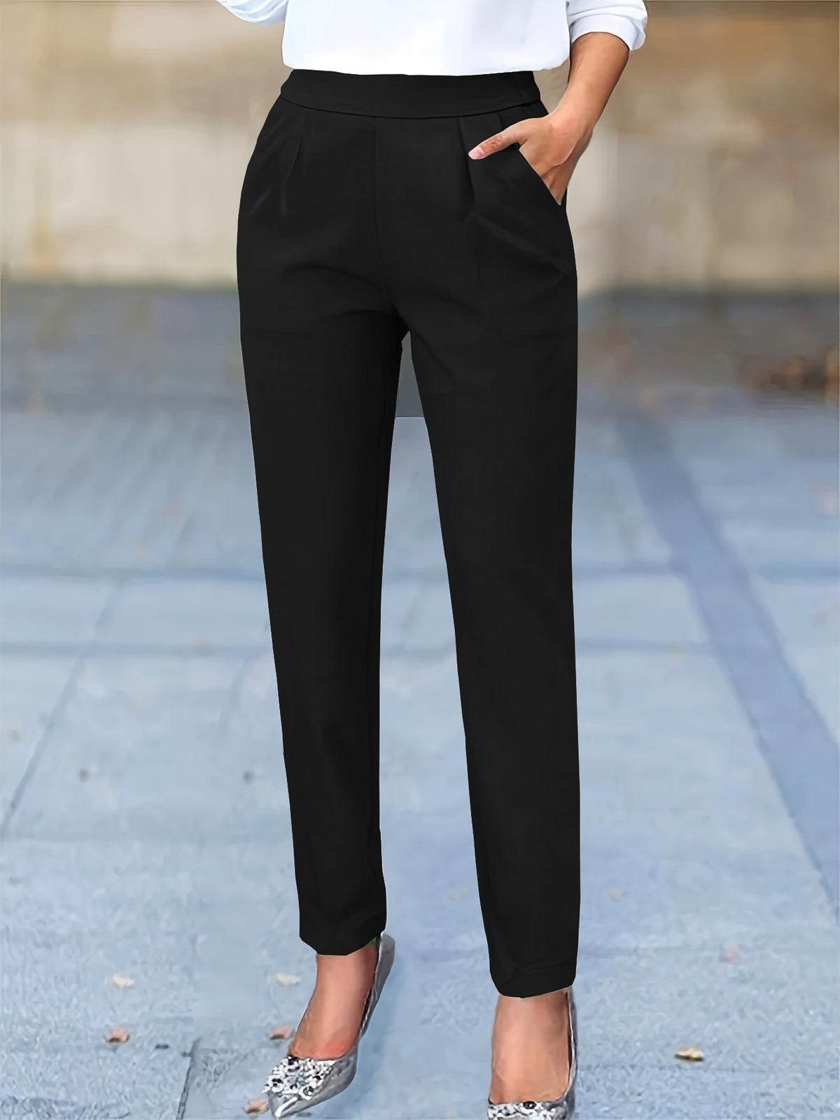 Women's Slim Fit Slimming Skinny Drape Versatile Outdoor Trendy Ankle Casual Pants