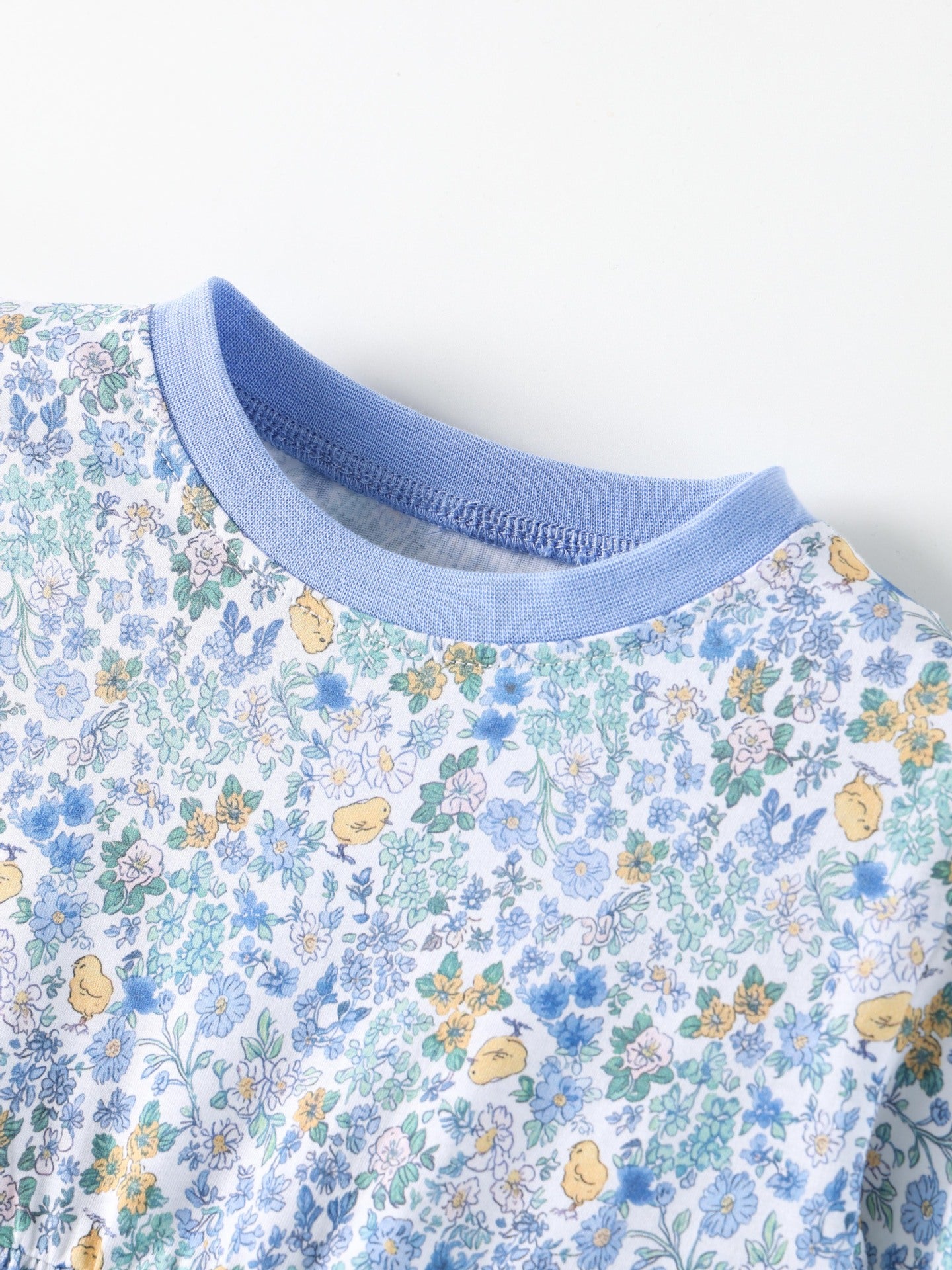 Children's Fashion Floral Pattern Shirt Princess Round Children's Dress