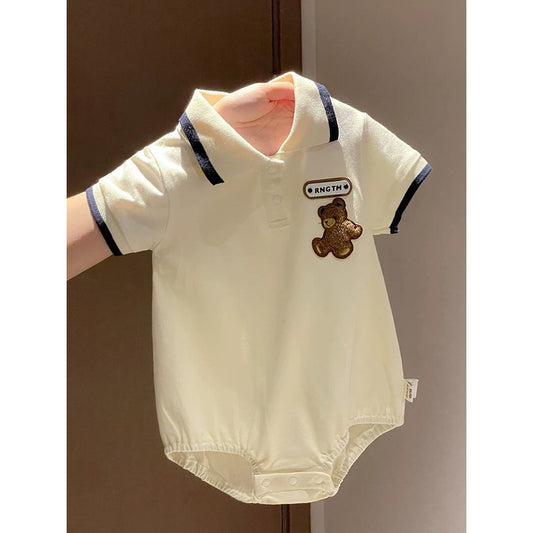 Clothes Western Style Short Sleeve Infant Toddler Comfortable Jumpsuit, Climbing Suit