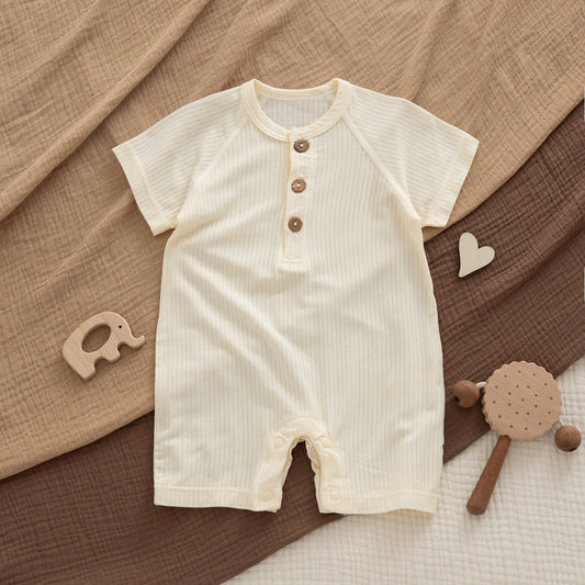 Modal Short-sleeved Boxer Rompers Simple With Bellyband For Both Boy Jumpsuit, Climbing Suit