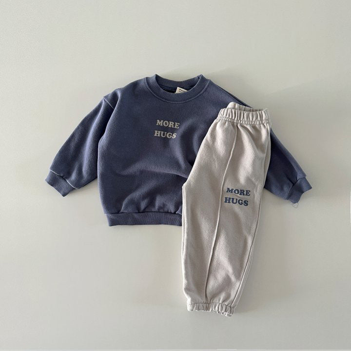 Autumn Korean Style Boy Letters Sweater Long Sleeve Sports Trousers Children's Suit