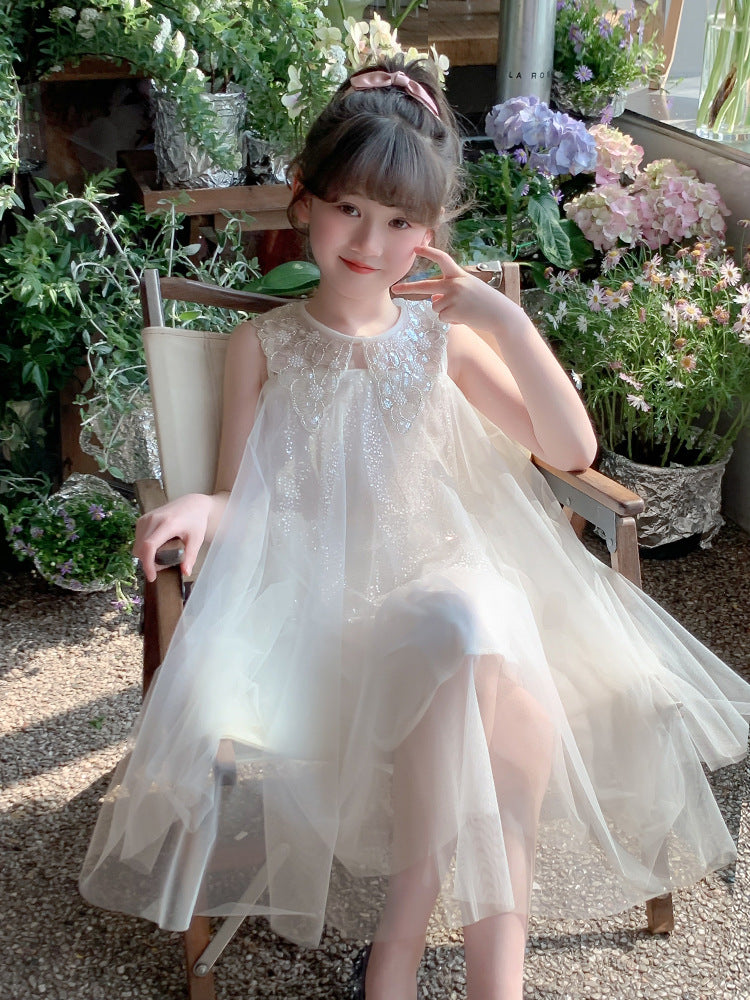 Children's Summer Gauze Western Style Super Nice Children's Dress