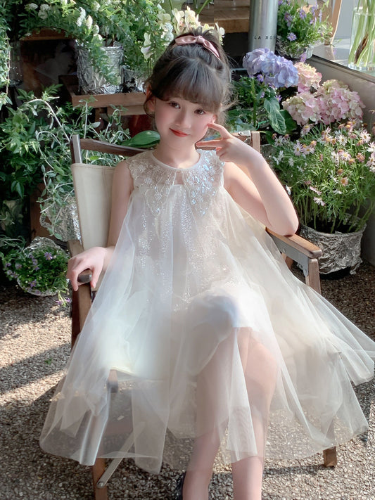 Children's Summer Gauze Western Style Super Nice Children's Dress