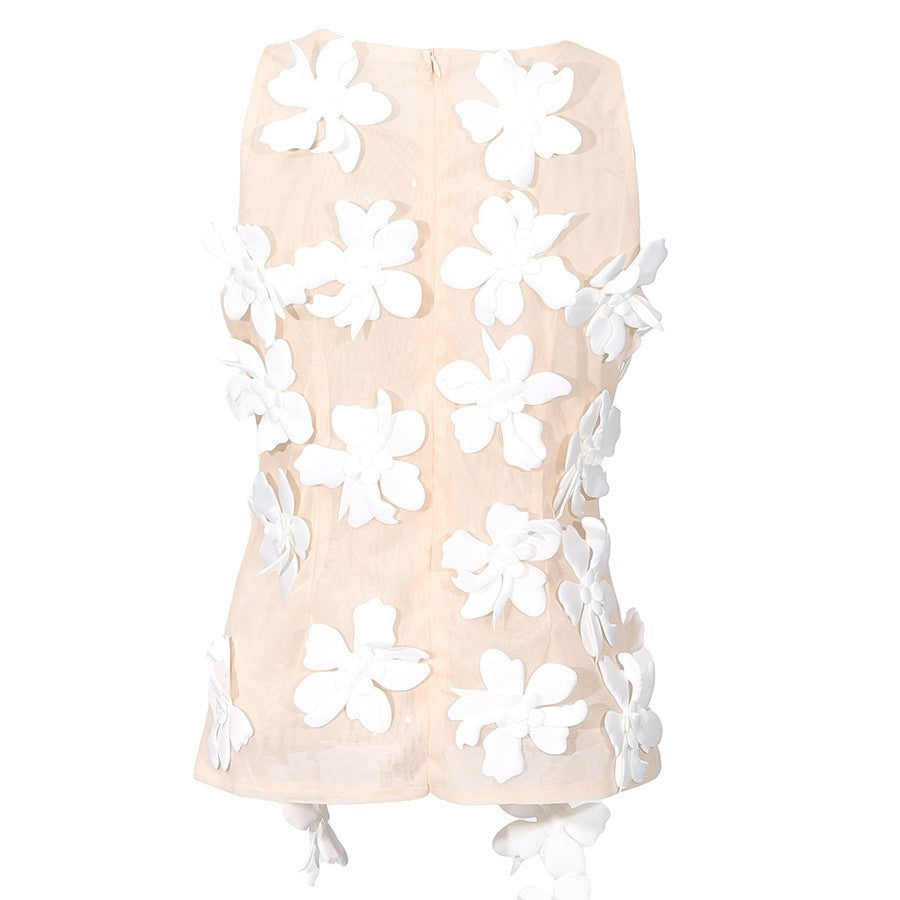 Style Temperament Summer High-grade Design Three-dimensional Small Vest/suspenders/tube Top