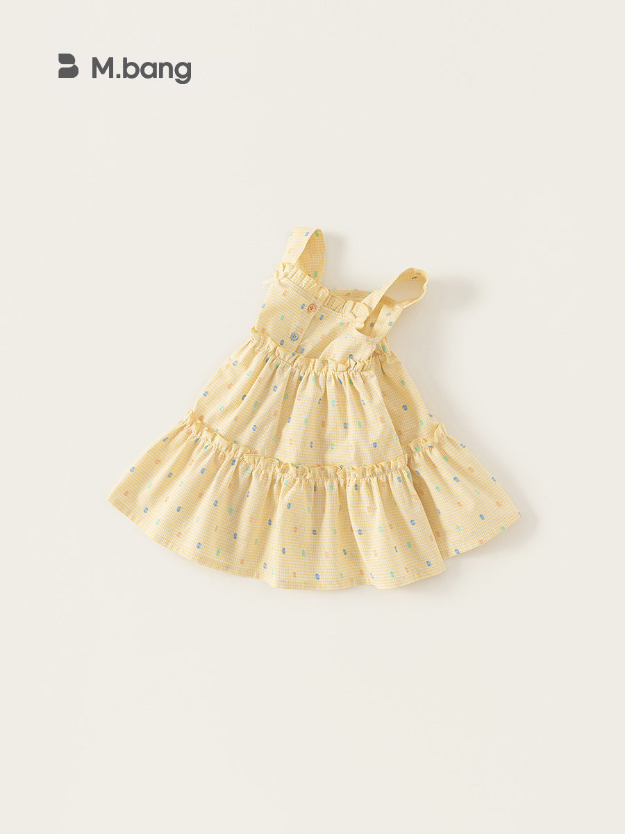 Children's Plaid Slip Small Older Dresses Sleeveless Children's Dress