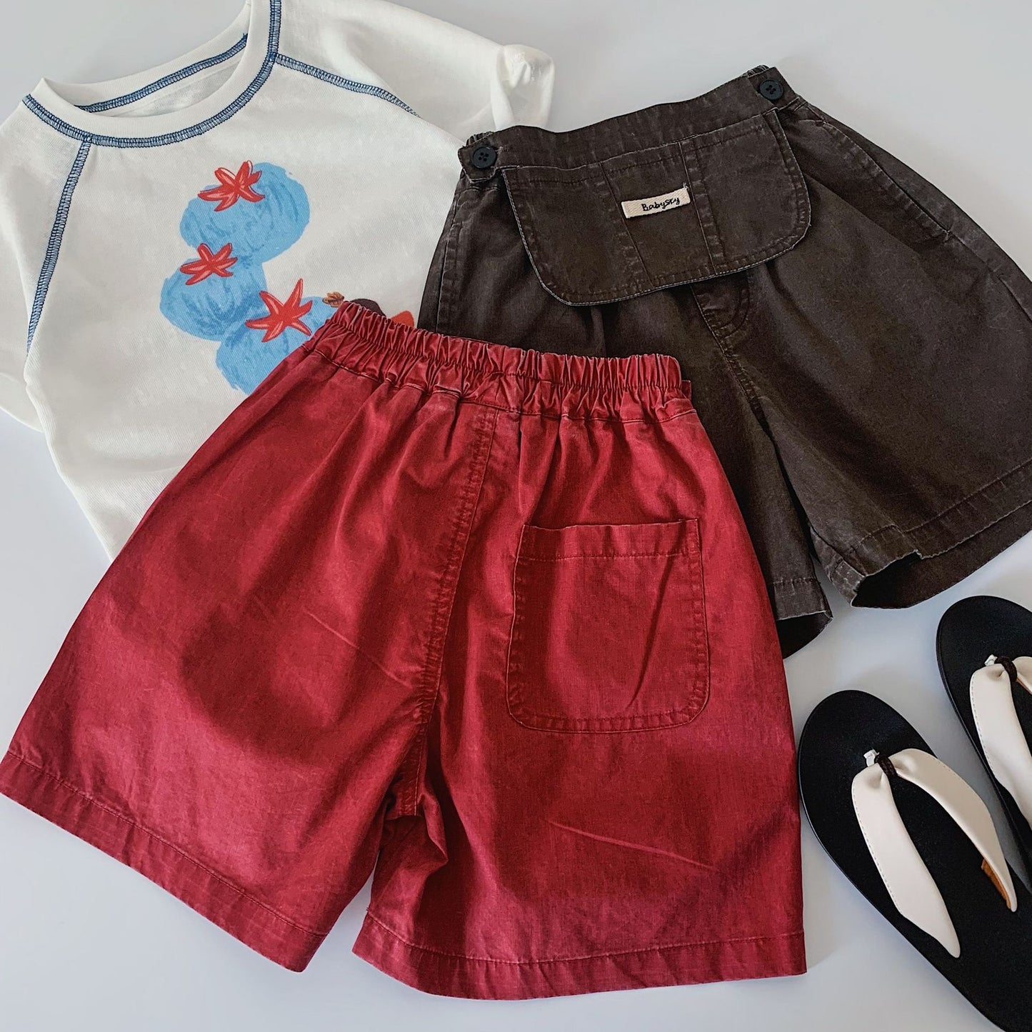 Children's Shorts Summer Boys Personality Waist Bag Children's Pants