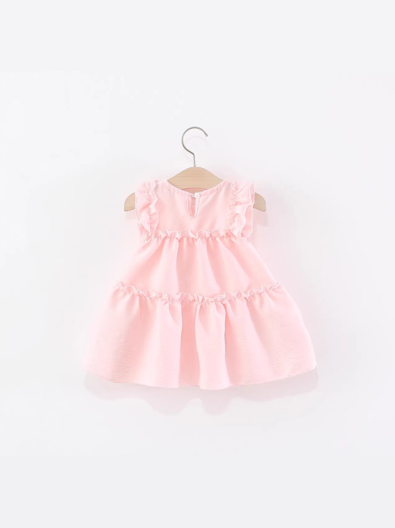 Children's One-piece Summer Sweet Cute Single Layer Cotton Vest Skirt Western Children's Dress