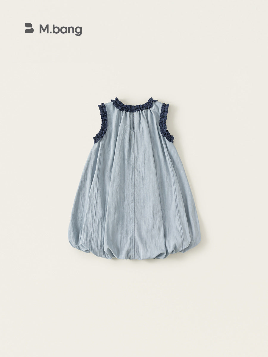 Children's Clothing Skirt Lace Stitching Bud Sleeveless Older Children's Dress