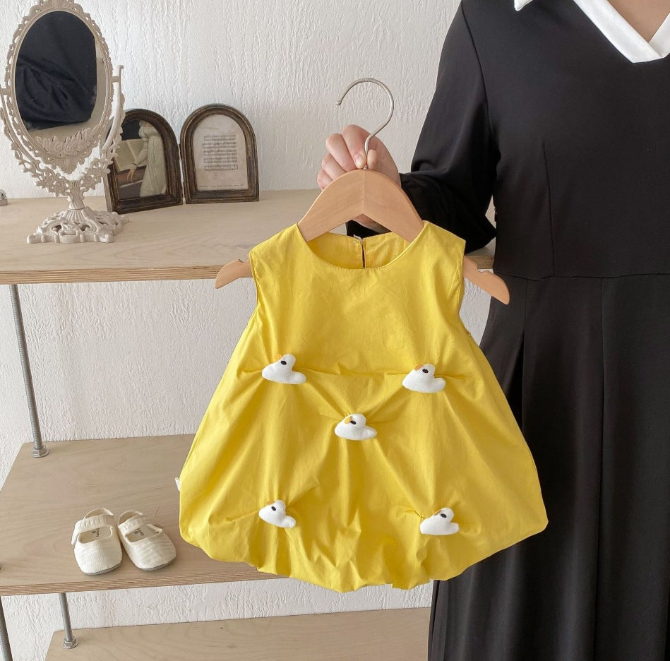 Children's Cute Vest Summer Clothing Super Skirt Children's Dress
