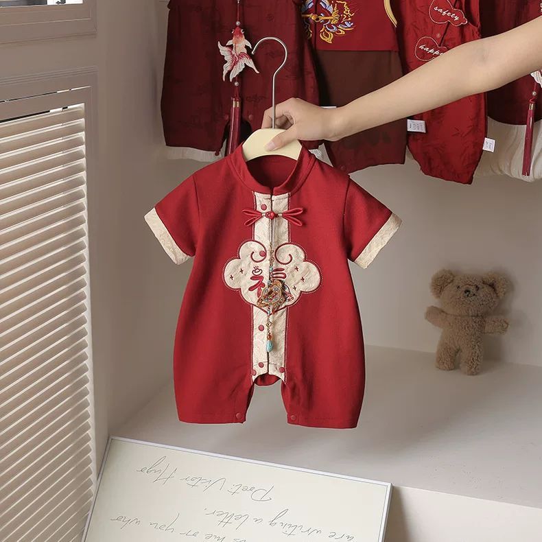 Banquet Summer Dress Rompers Thin National Style Infant Jumpsuit, Climbing Suit