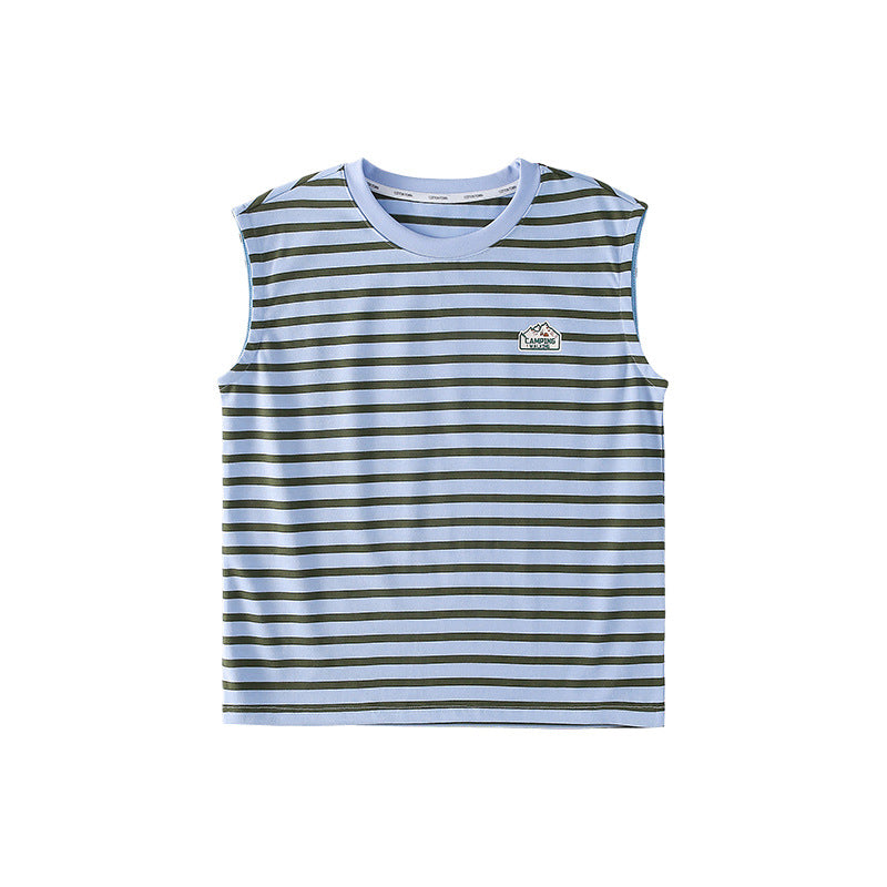 Children's Class Striped Vest Top Boy Summer Children's T-shirt