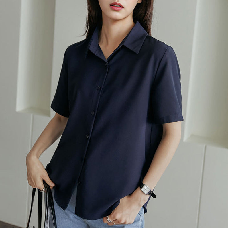 Women's Loose Sleeve Shirt Summer Thin Chiffon Quick Blouse