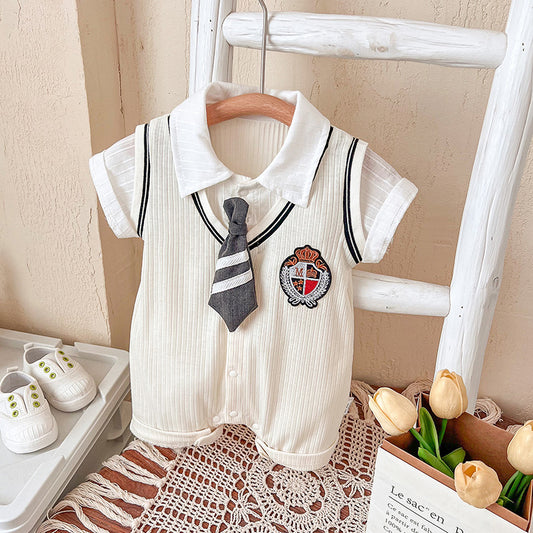 Style Jumpsuit Born Boy Romper Fake Two Jumpsuit, Climbing Suit