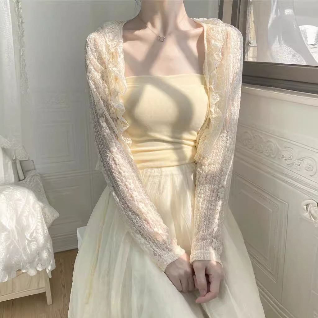 Women's Fashionable Outer Wear Shawl Summer With Coats